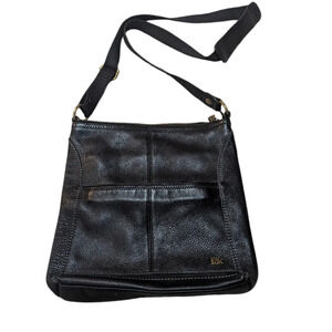 The SAK Vintage Black Soft smooth Leather Crossbody Shoulder bag